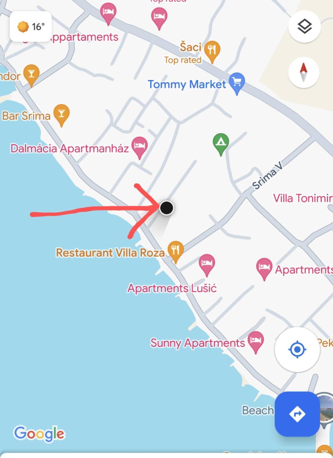 Zeezicht Appartement 50M From Beach Srima Zewnętrze zdjęcie